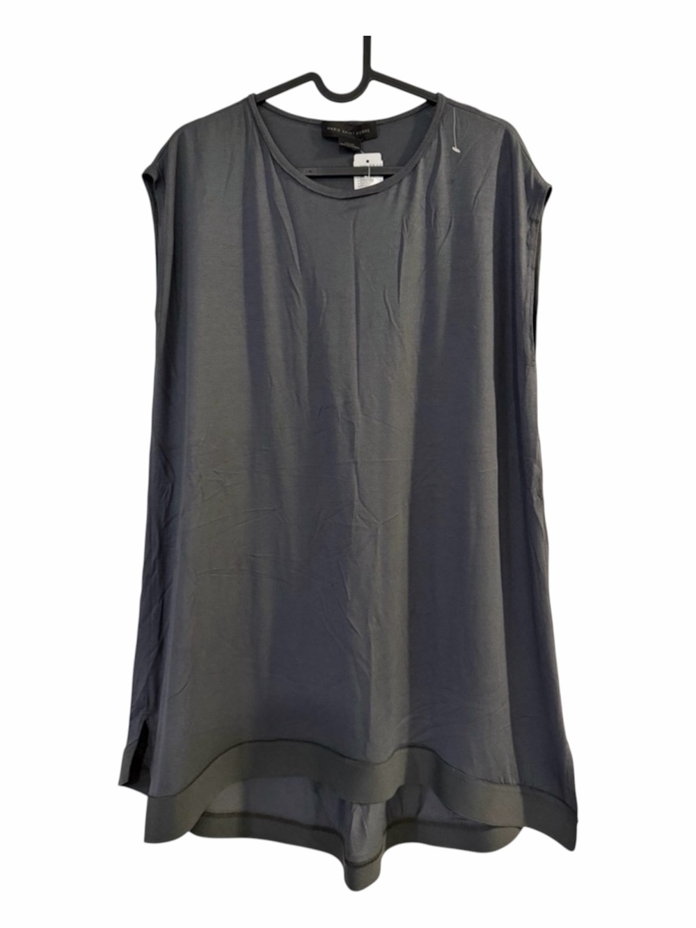 Marie Saint Pierre Viscose Blend Sleeveless Women’s Tunic Hi-Low Top - #22